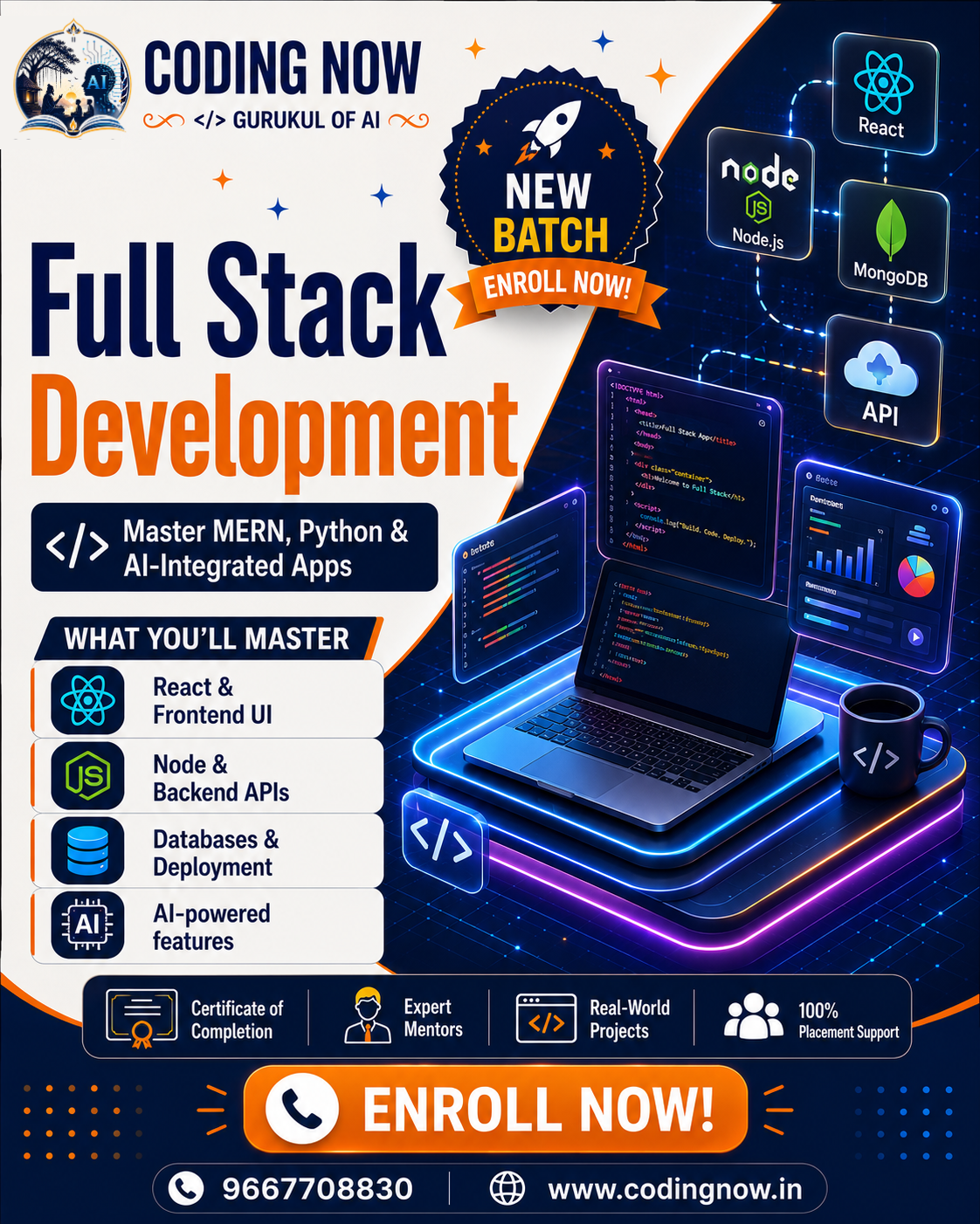 CodingNow 2.0 - AI and Full Stack Development Courses
