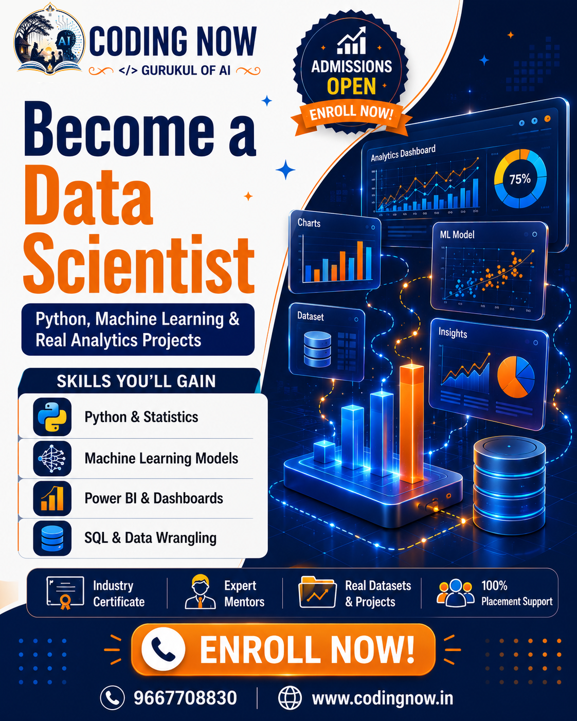 CodingNow 2.0 - Placement-Focused Tech Courses in Delhi